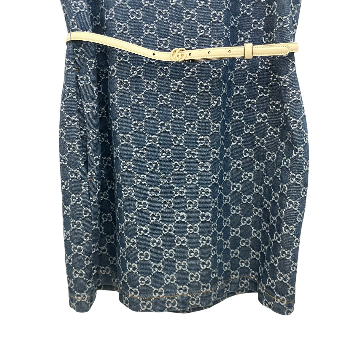 GUCCI 【GGジャガードデニム】デニムワンピース818219 古着・中古-4枚目のアイテム画像