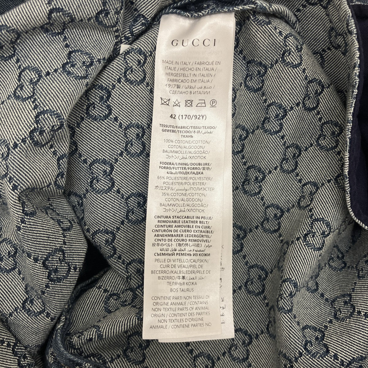 GUCCI 【GGジャガードデニム】デニムワンピース818219 古着・中古-6枚目のアイテム画像