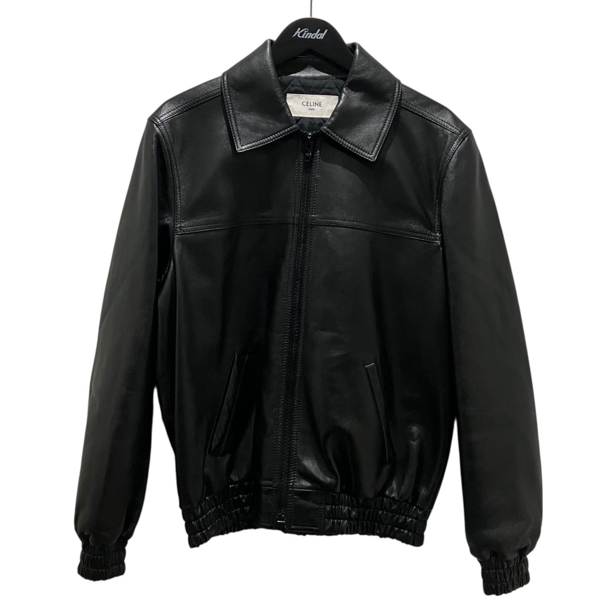 CELINE 22SSフリンジスタッズレザージャケット2EB53280D 古着・中古-1枚目のアイテム画像