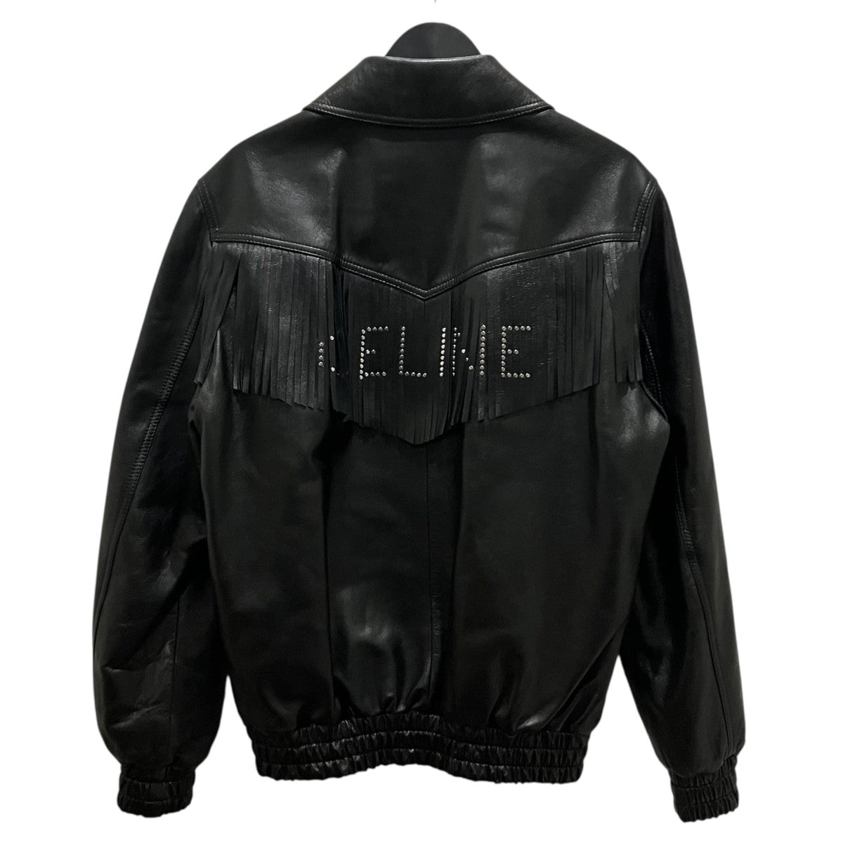 CELINE 22SSフリンジスタッズレザージャケット2EB53280D 古着・中古-2枚目のアイテム画像