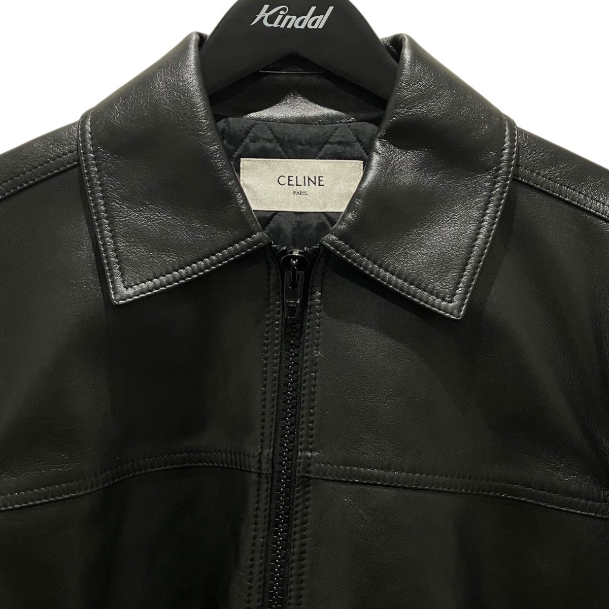 CELINE 22SSフリンジスタッズレザージャケット2EB53280D 古着・中古-3枚目のアイテム画像