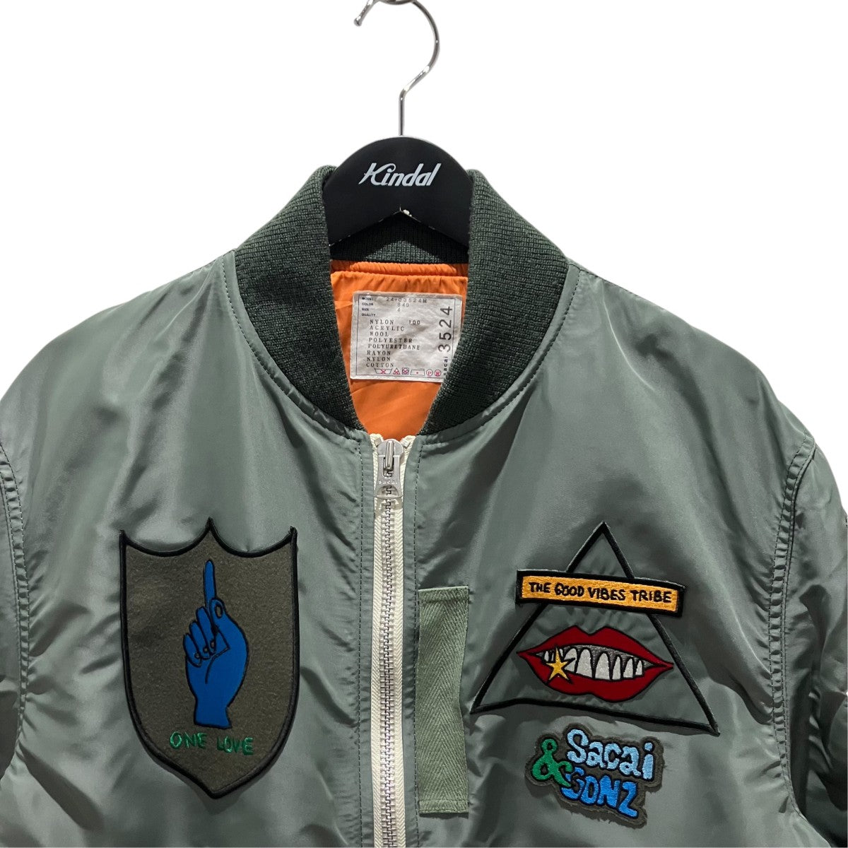 sacai 【Nylon twill Bolouson】GONZワッペンMA-124-03524M 古着・中古-3枚目のアイテム画像