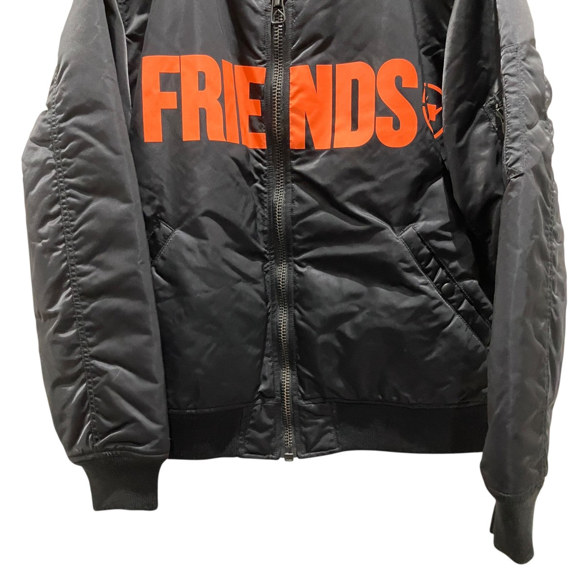 VLONE×FRAGMENT DESIGN MA-1ジャケットPKL-3751-A PKL-3751-A ブラック