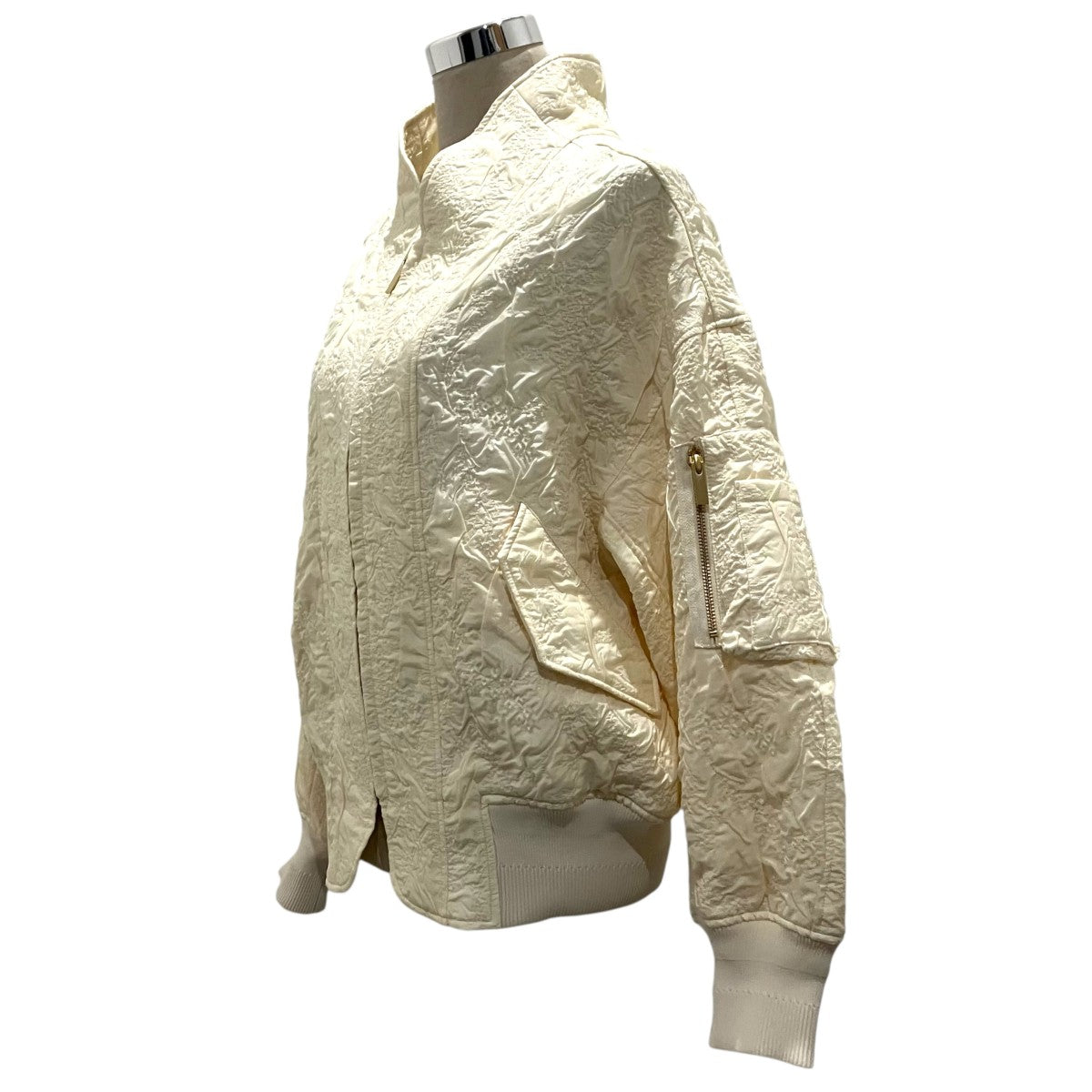 mame kurogouchi 【Floral Jacquard Triple Cloth Jacket】ジップブルゾンMM25FWJK017 古着・中古-3枚目のアイテム画像