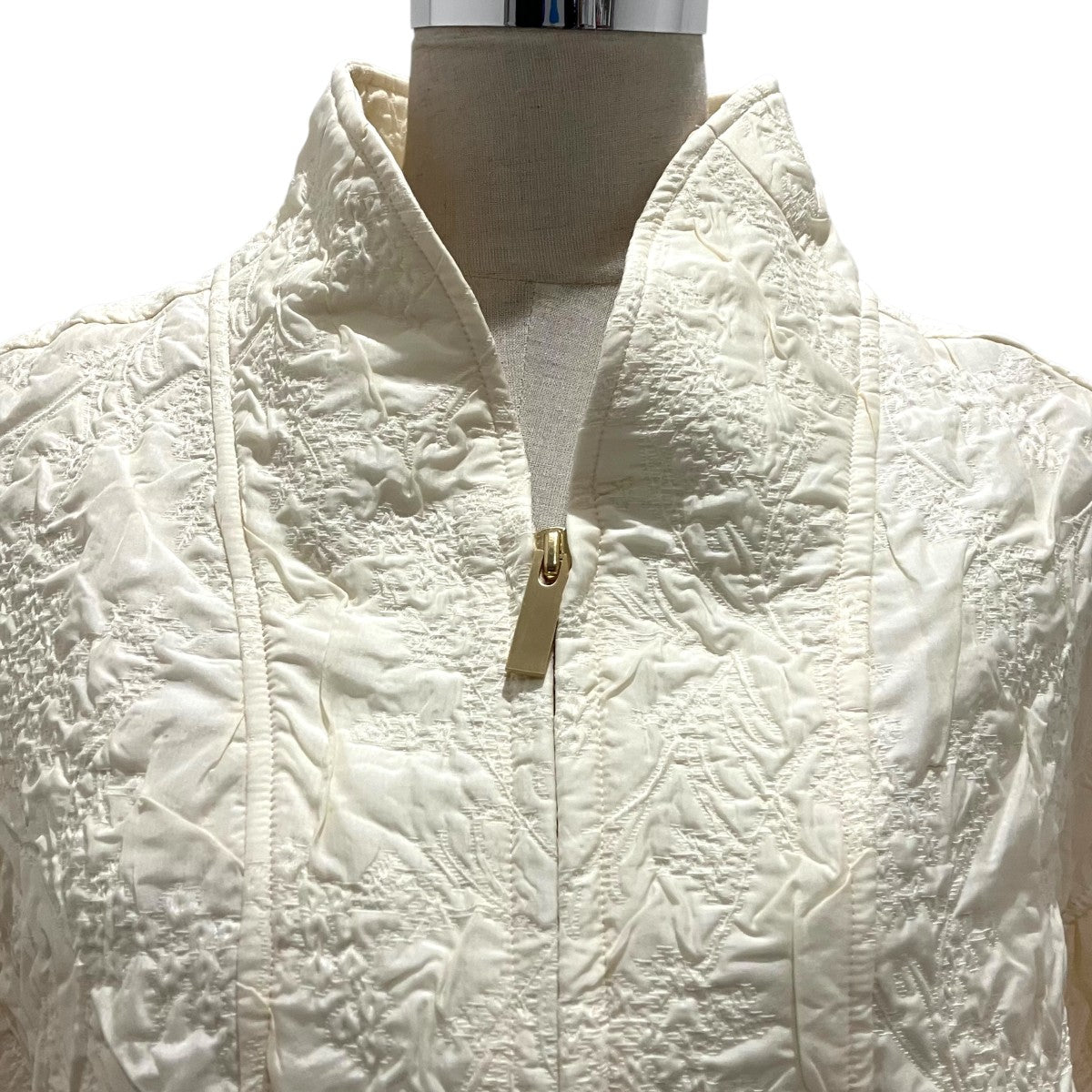 mame kurogouchi 【Floral Jacquard Triple Cloth Jacket】ジップブルゾンMM25FWJK017 古着・中古-4枚目のアイテム画像