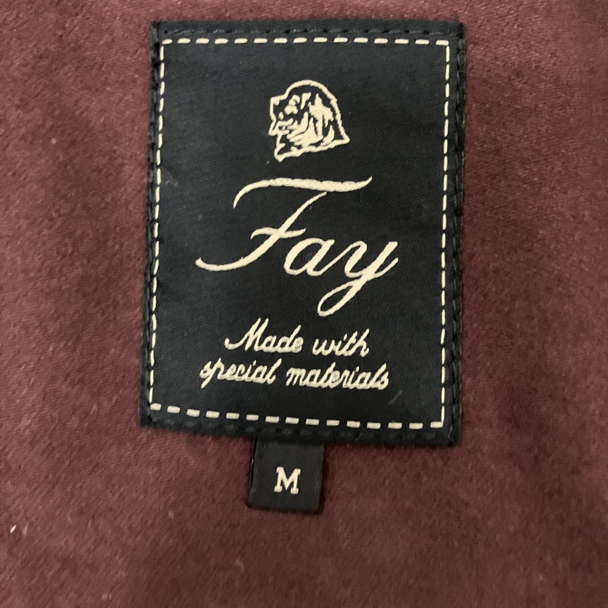 FAY スタンドカラーレザージャケット 古着・中古-8枚目のアイテム画像
