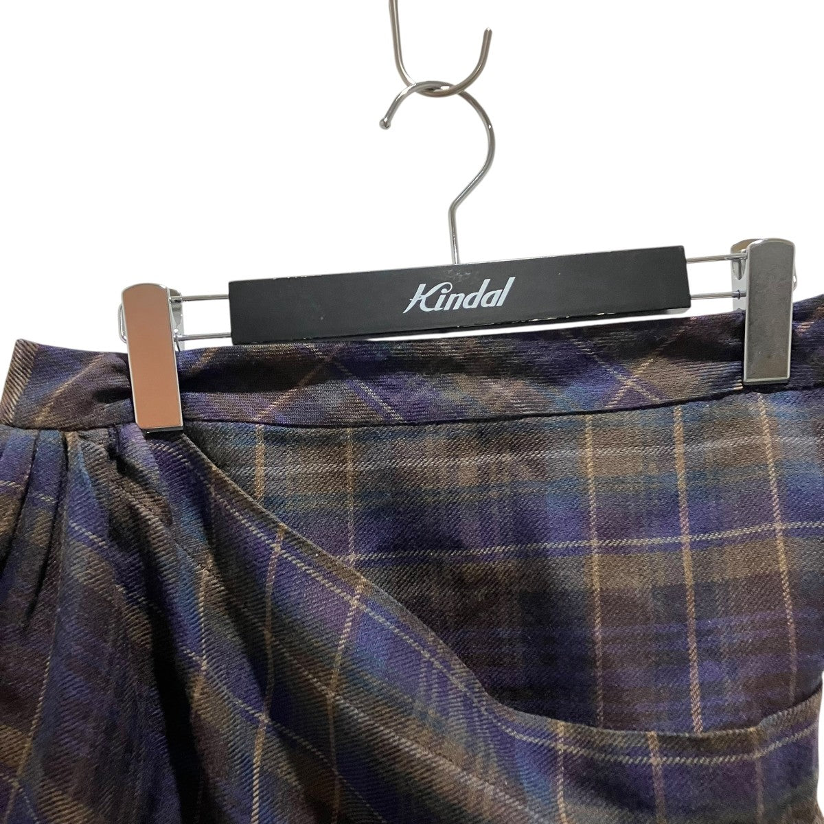 チェックプリーツ巻きスカート16-01-222008