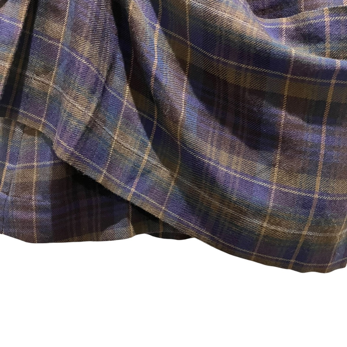 チェックプリーツ巻きスカート16-01-222008