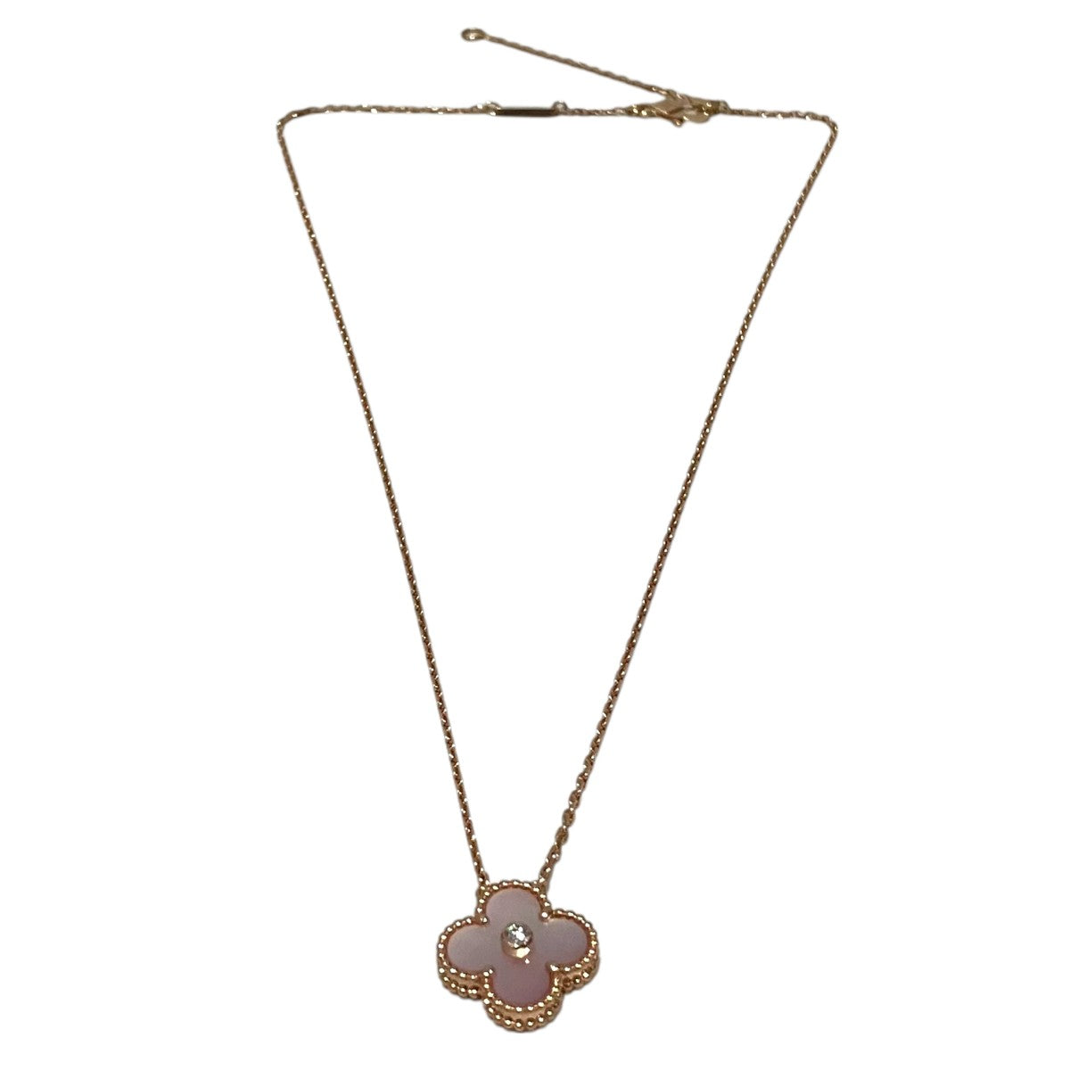 VAN CLEEF ＆ ARPELS 【アルハンブラ １Ｐダイヤモンド】ヴィンテージ アルハンブラ ペンダントVCARPMO900 古着・中古-2枚目のアイテム画像