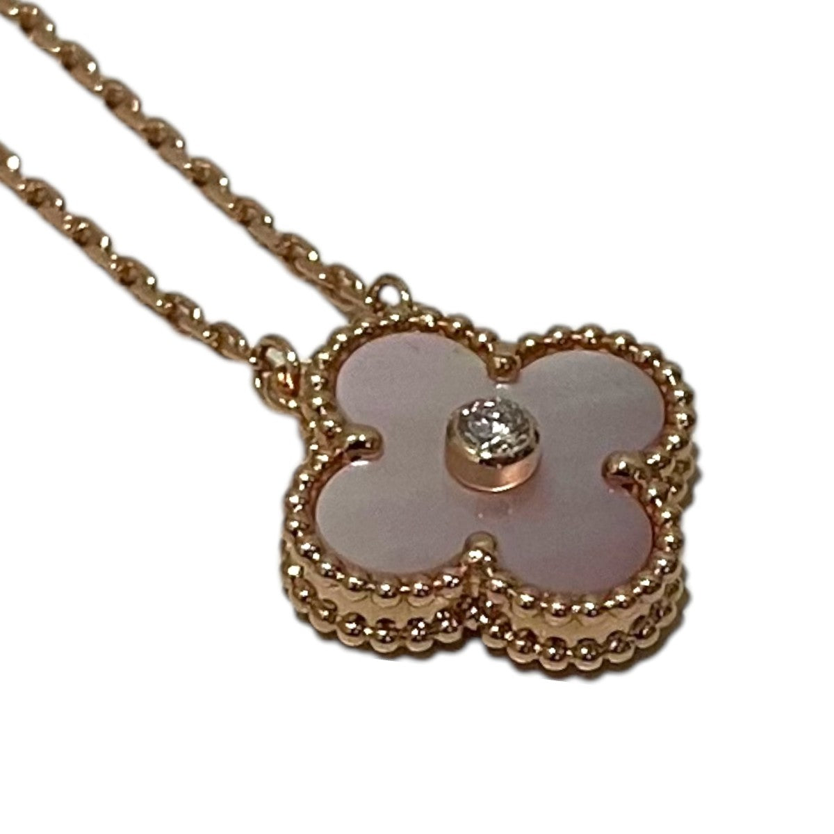 VAN CLEEF ＆ ARPELS 【アルハンブラ １Ｐダイヤモンド】ヴィンテージ アルハンブラ ペンダントVCARPMO900 古着・中古-4枚目のアイテム画像