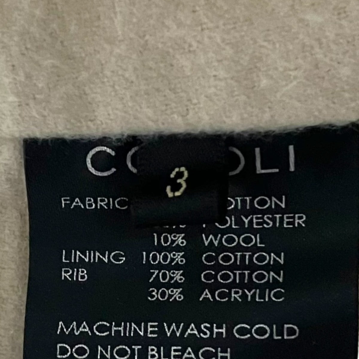 COMOLI 26SS【ポストワークツイルキャップショルダーブルゾン】ボンバージャケットD01-01031 古着・中古-6枚目のアイテム画像