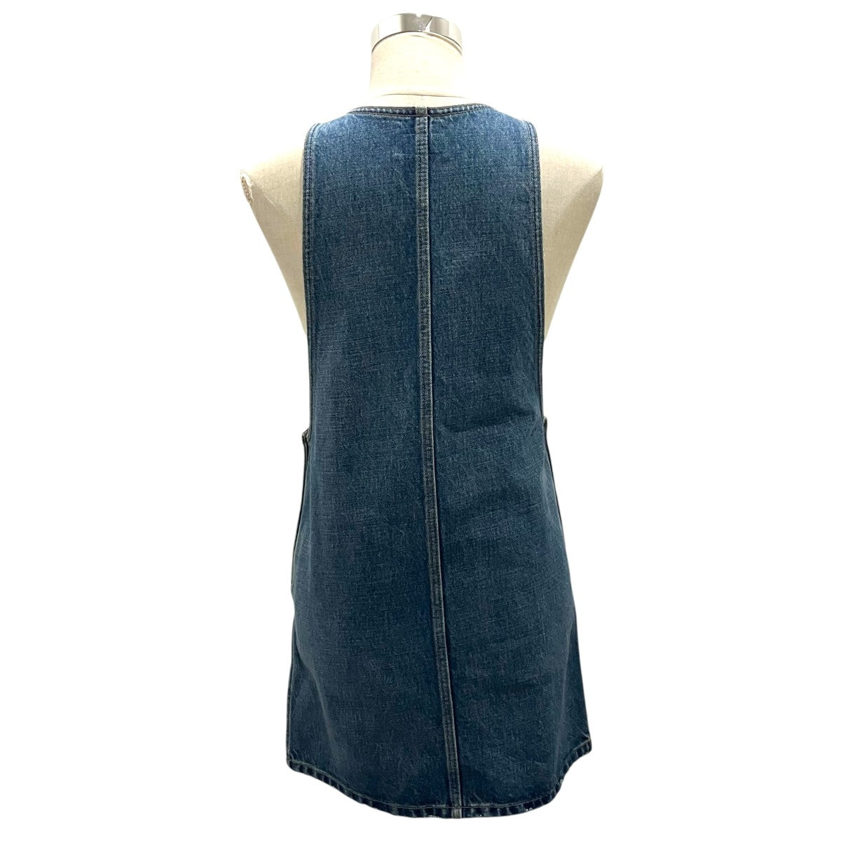 CELINE 【MINI DRESS IN UNION WASH DENIM】デニムワンピース 古着・中古-2枚目のアイテム画像