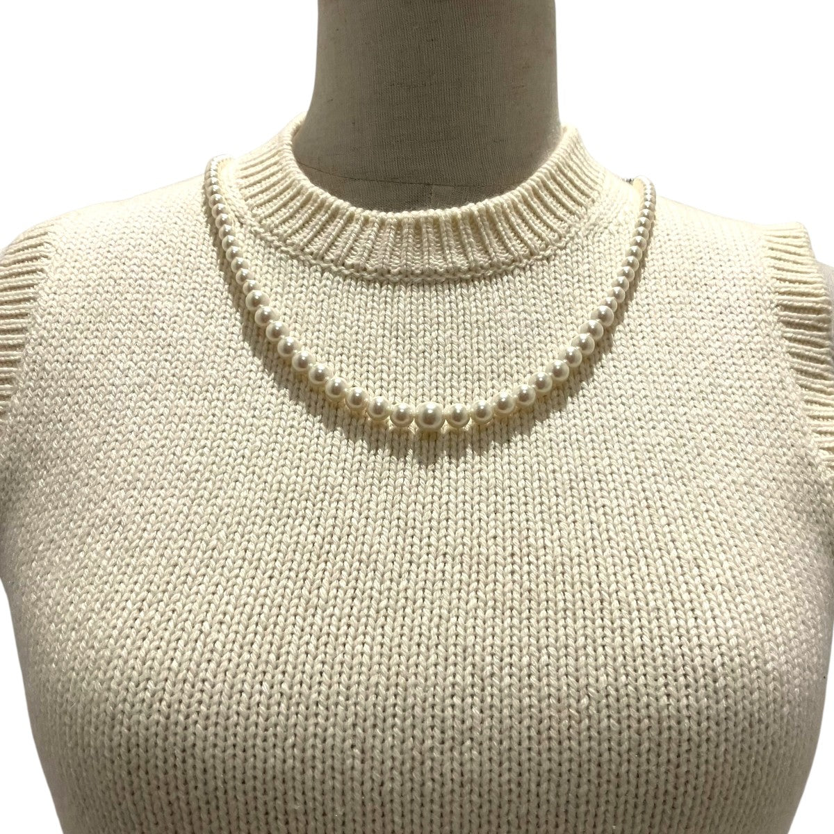 MIU MIU パールカシミヤニットベストMMT820 古着・中古-4枚目のアイテム画像