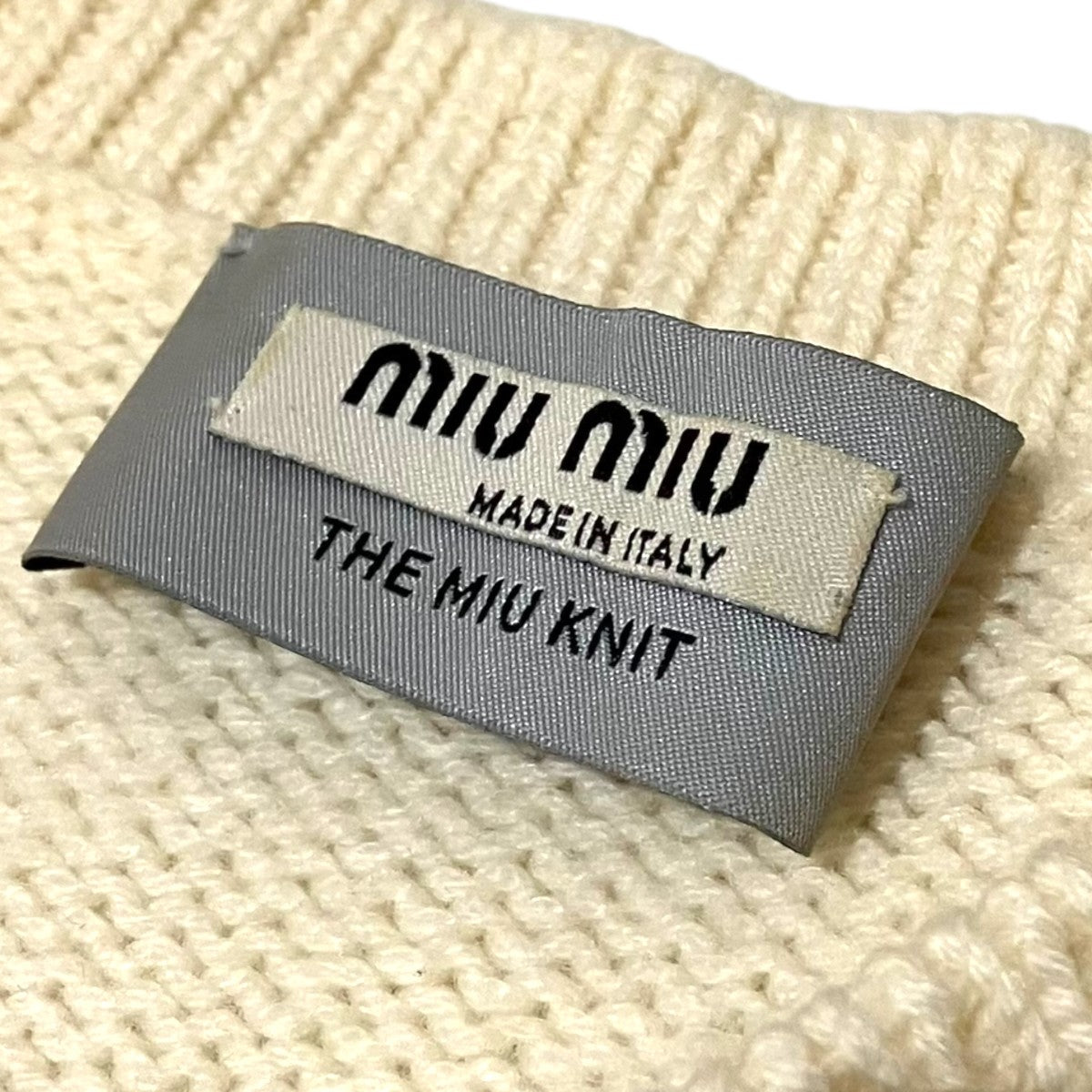 MIU MIU パールカシミヤニットベストMMT820 古着・中古-8枚目のアイテム画像