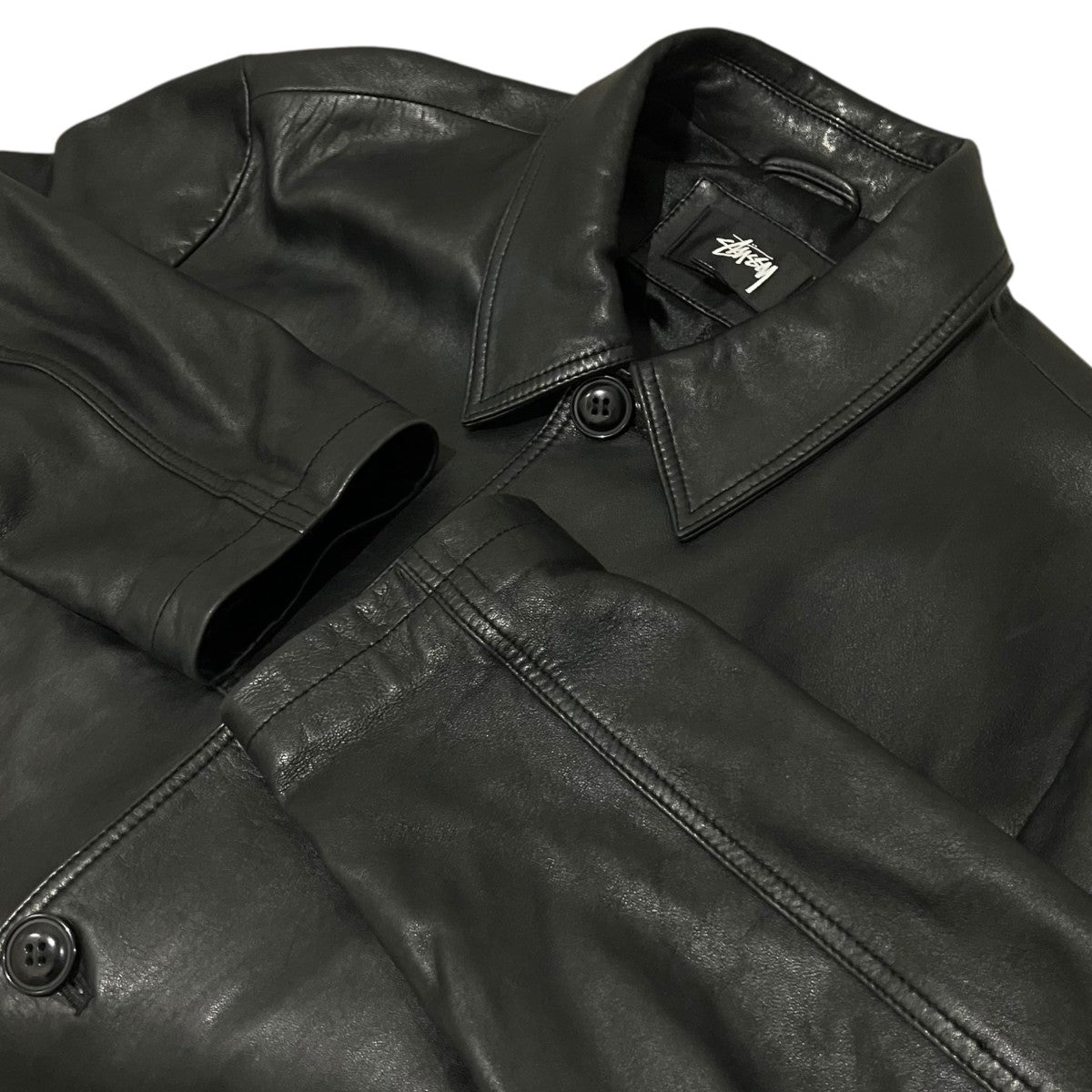 TRANSIT レザージャケット stussy(ステューシー) 【LEATHER TRANSIT COAT】レザージャケット