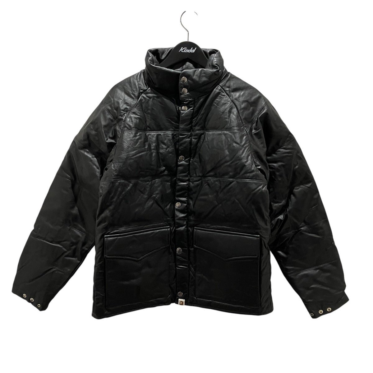 A BATHING APE レザーダウンジャケット 古着・中古-1枚目のアイテム画像