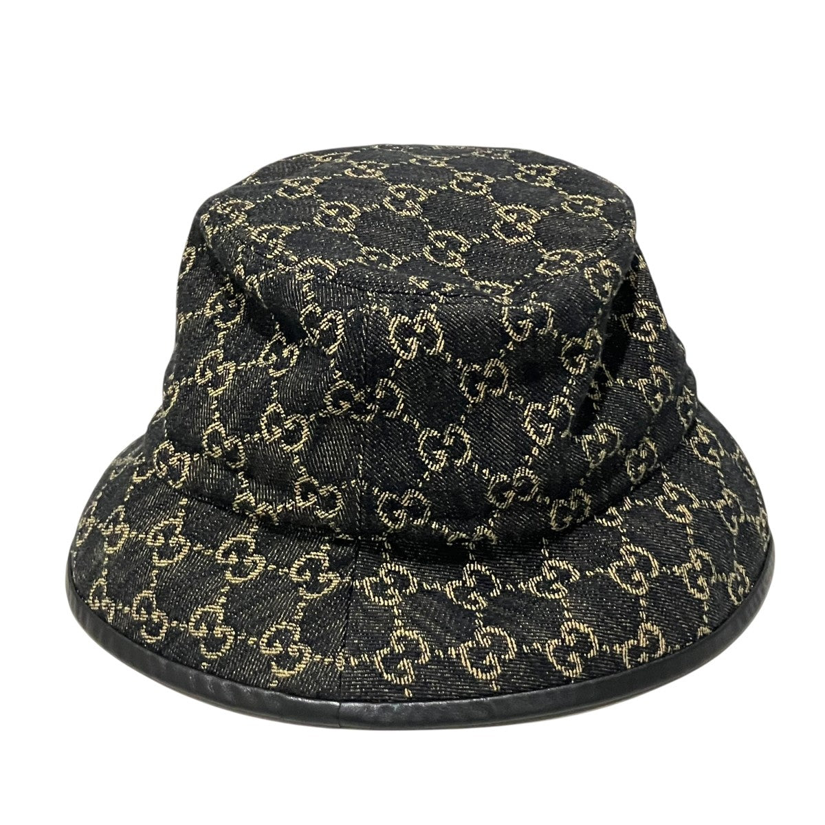 GUCCI(グッチ) GGデニムハット576371 576371 ブラック×ベージュ サイズ