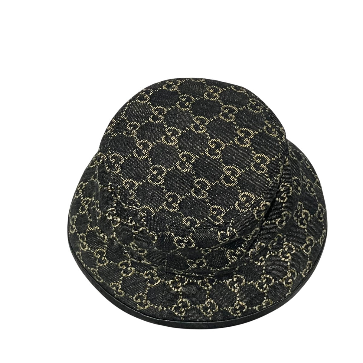 (美品)GUCCI ブラック/デニムハット GGデニム グッチ GGデニム バケットハット | アウトレットジャパン福岡