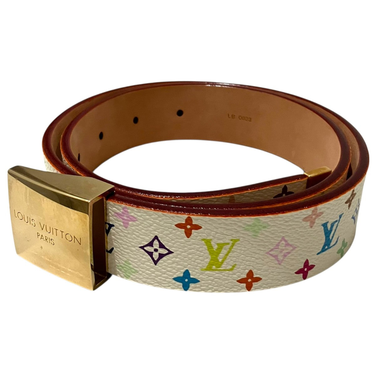 LOUIS VUITTON 【サンチュール キャレ】モノグラムベルトM9270U 古着・中古-1枚目のアイテム画像