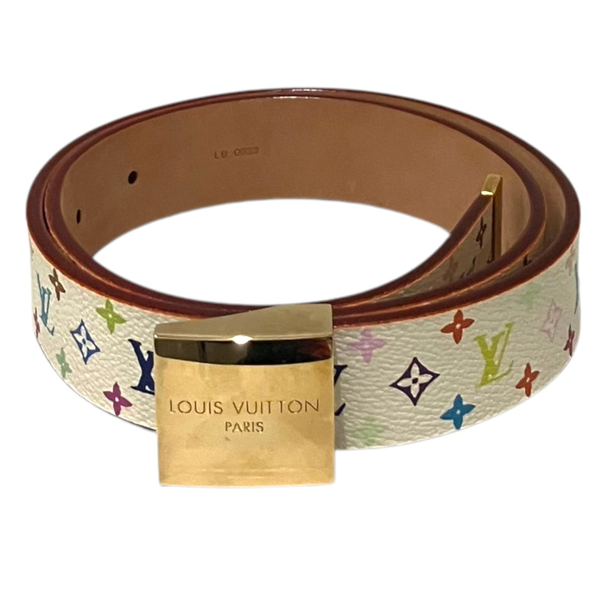 LOUIS VUITTON 【サンチュール キャレ】モノグラムベルトM9270U 古着・中古-2枚目のアイテム画像