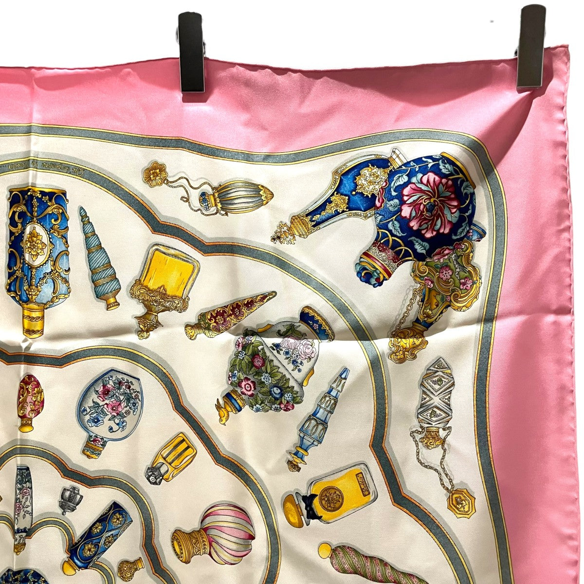 HERMES 【カレ90】香水瓶柄シルクスカーフ 古着・中古-5枚目のアイテム画像