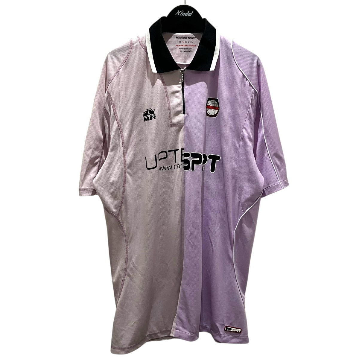 Martine rose 【HALF AND HALF FOOTBALL TOP】ゲームシャツ 古着・中古-1枚目のアイテム画像
