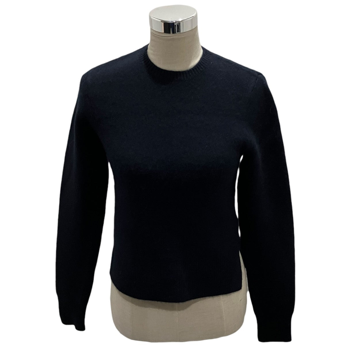 【CROPPED CREW-NECK KNIT】ウールカシミヤニット244-WRT0404-YA0126