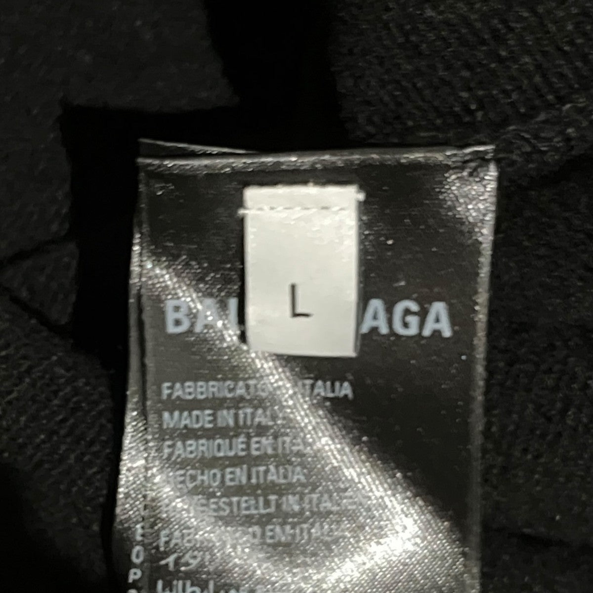 BALENCIAGA(バレンシアガ) 胸ロゴ刺繍ニット818967 818967 ブラック