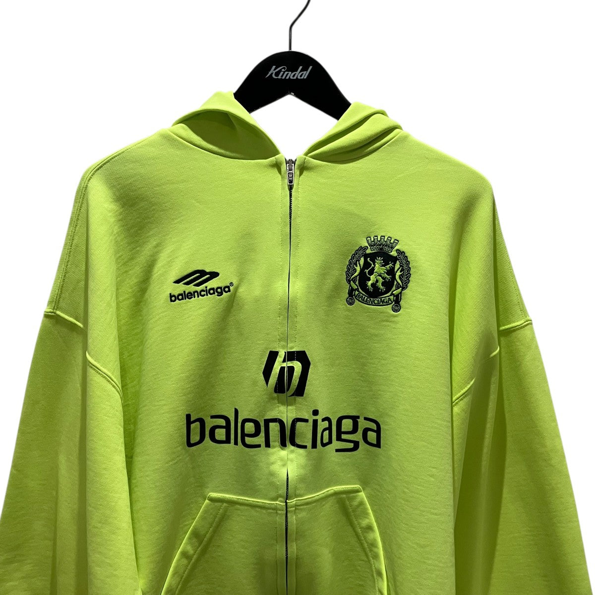 BALENCIAGA 24SS【Soccer Paris Zip-Hoodie】サッカープリントジップパーカー744457 古着・中古-3枚目のアイテム画像