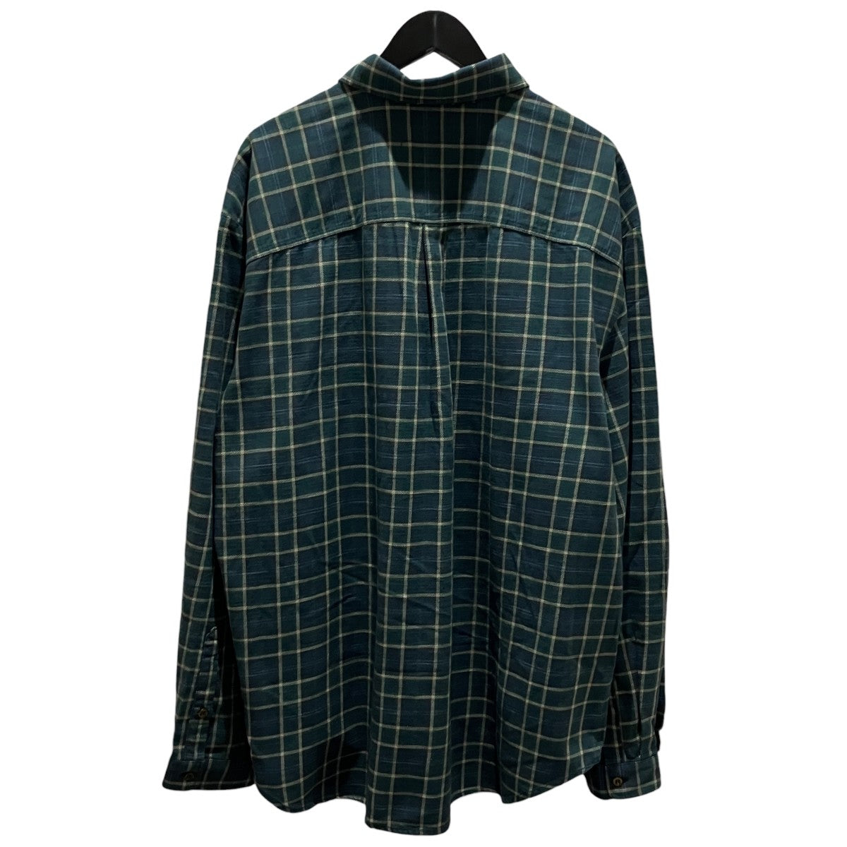 ERL 【GREEN PLAID OVER SHIRT】チェックシャツERL11-B003-B004-B011-B012-P013-UW03 古着・中古-2枚目のアイテム画像