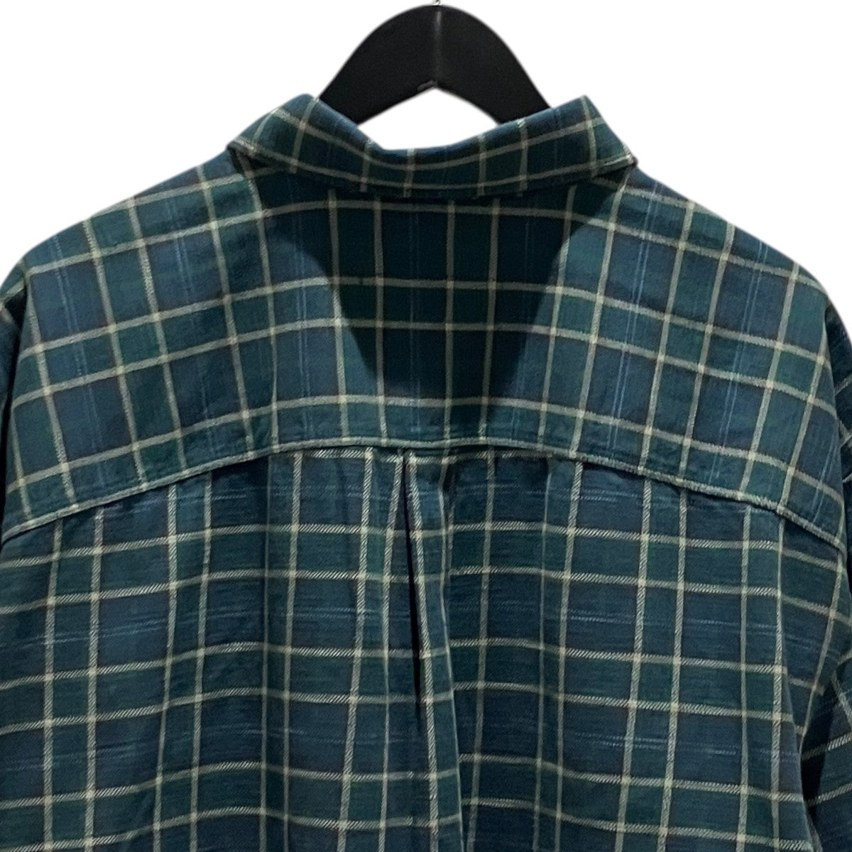 ERL 【GREEN PLAID OVER SHIRT】チェックシャツERL11-B003-B004-B011-B012-P013-UW03 古着・中古-3枚目のアイテム画像