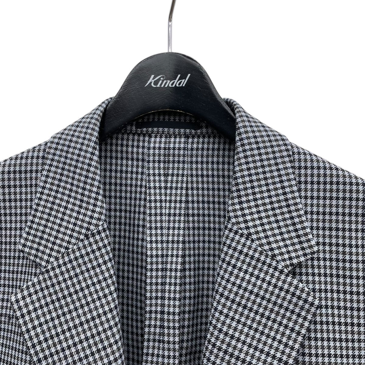 WOOL CHECK BOXY 2B JACKETテーラードジャケット5522-2-000004