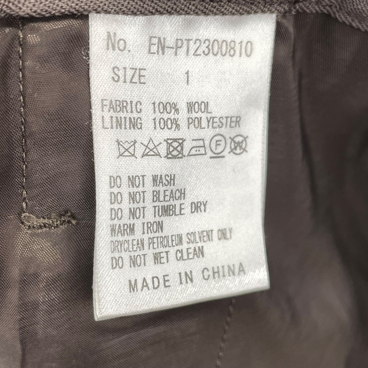 ENCIRCLE Chic pants twillスラックスパンツEN-PT2300810 古着・中古-6枚目のアイテム画像