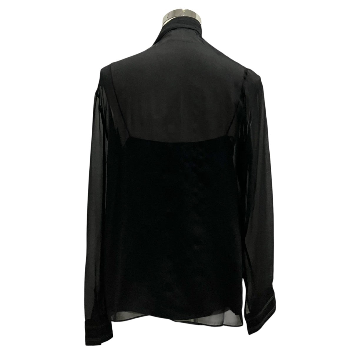 GUCCI 24AW【Silk Georgette Blouse】シースルーブラウス797398 古着・中古-2枚目のアイテム画像