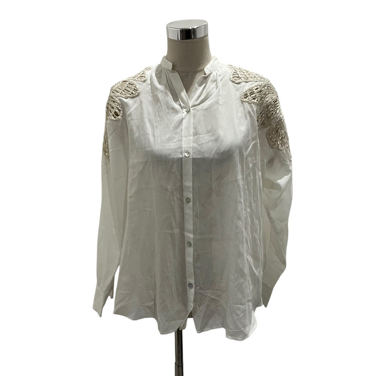 forte forte my shirtショルダーレースブラウス13888 古着・中古-1枚目のアイテム画像