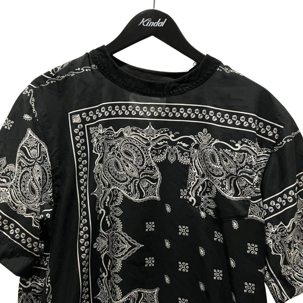 sacai バンダナ柄Tシャツ 中古・古着通販】sacai (サカイ) Bandana Print T-Shirt バンダナ