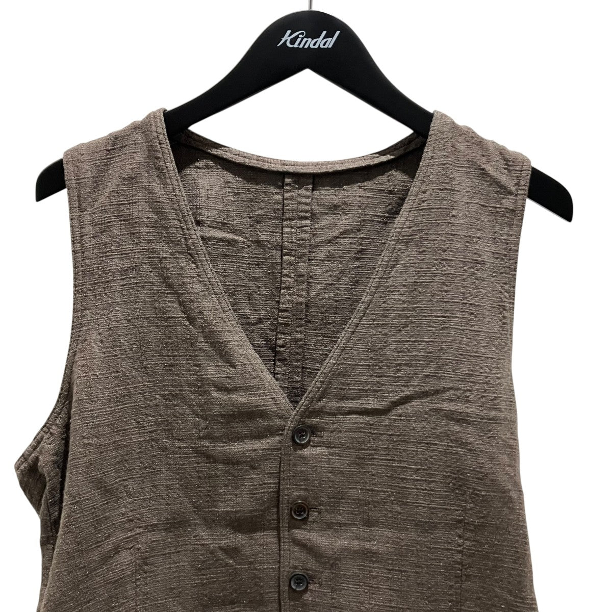 LARDINI コットンリネンベストPT77017-33 古着・中古-3枚目のアイテム画像