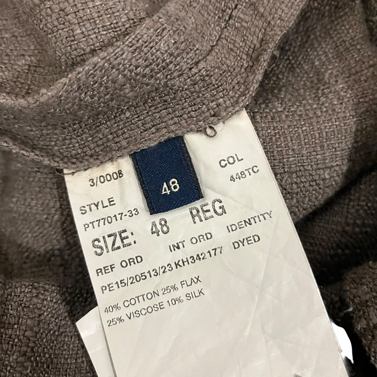 LARDINI コットンリネンベストPT77017-33 古着・中古-6枚目のアイテム画像