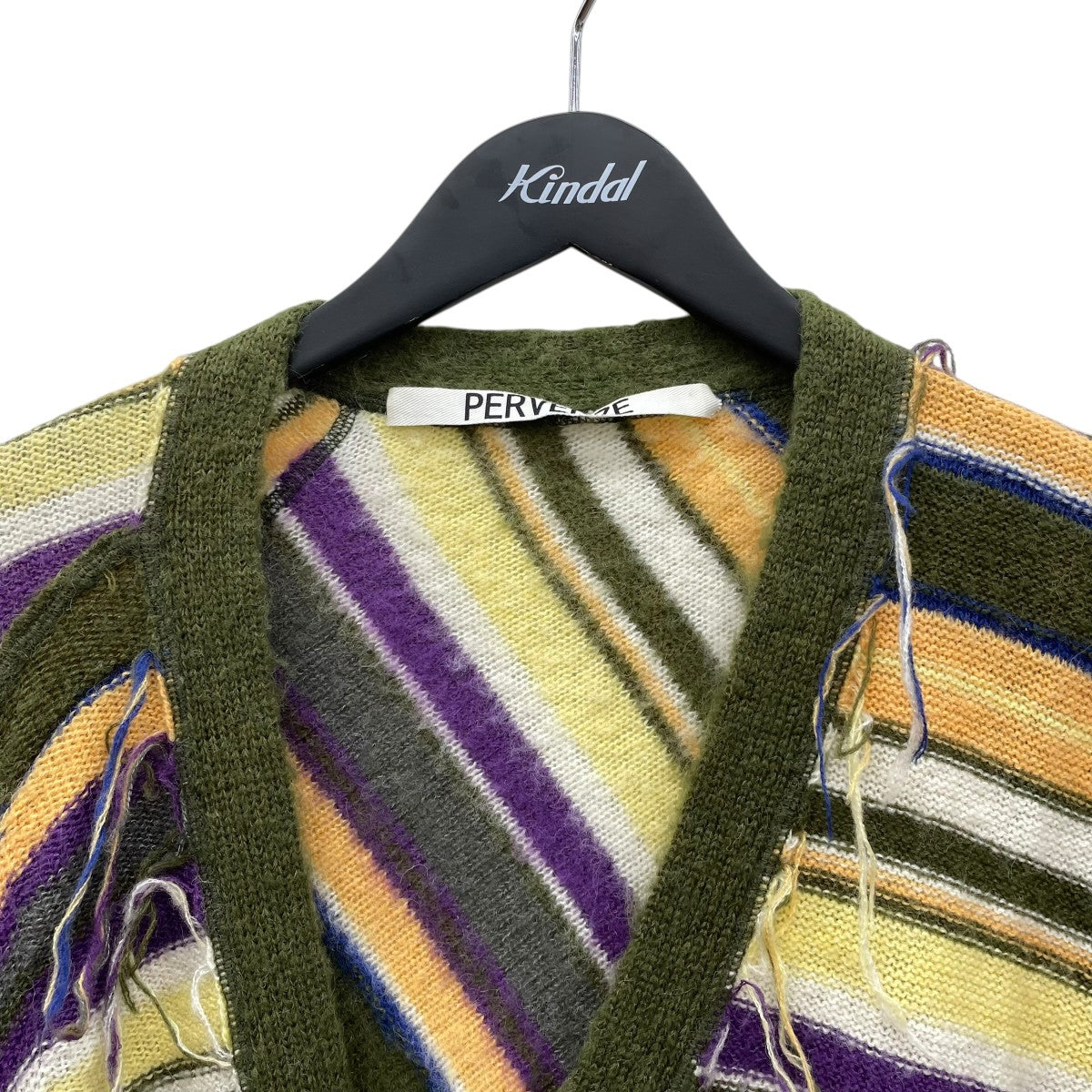 color stripe knit cardiganカーディガン0121030517