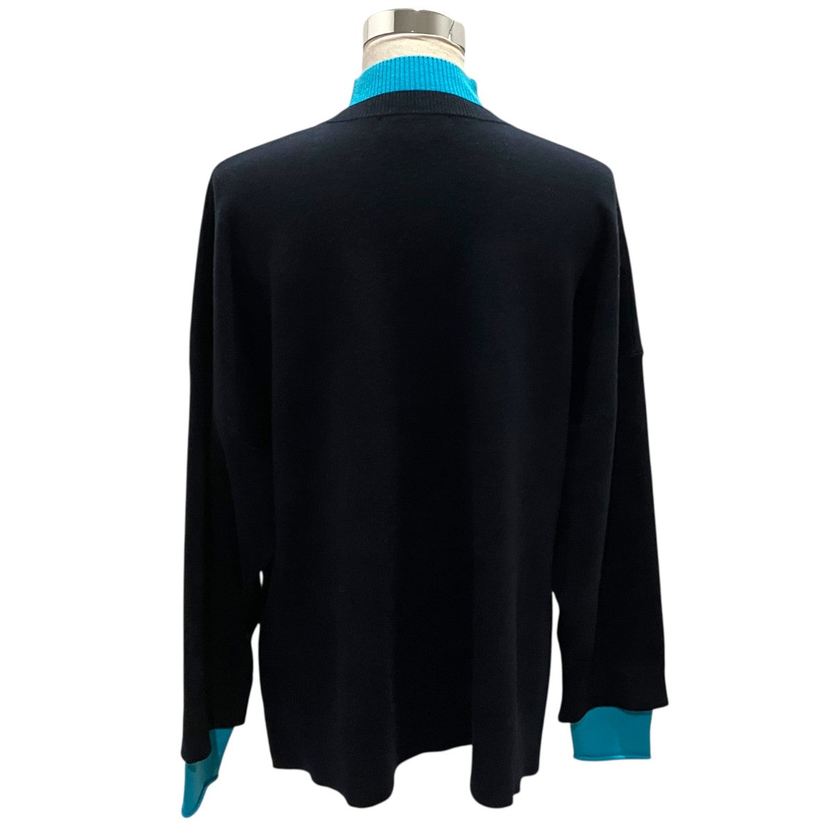 25SS【LAYERED NECK BOX PULLOVER】レイヤードニット300HA270-2240
