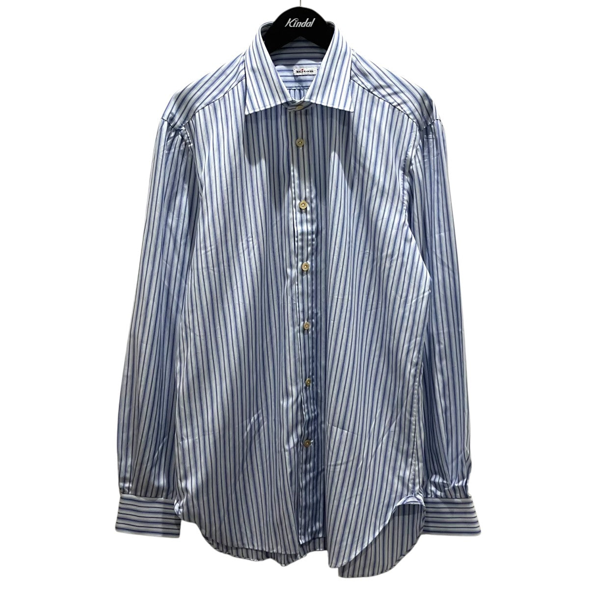 Kiton ストライプシャツ 古着・中古-1枚目のアイテム画像