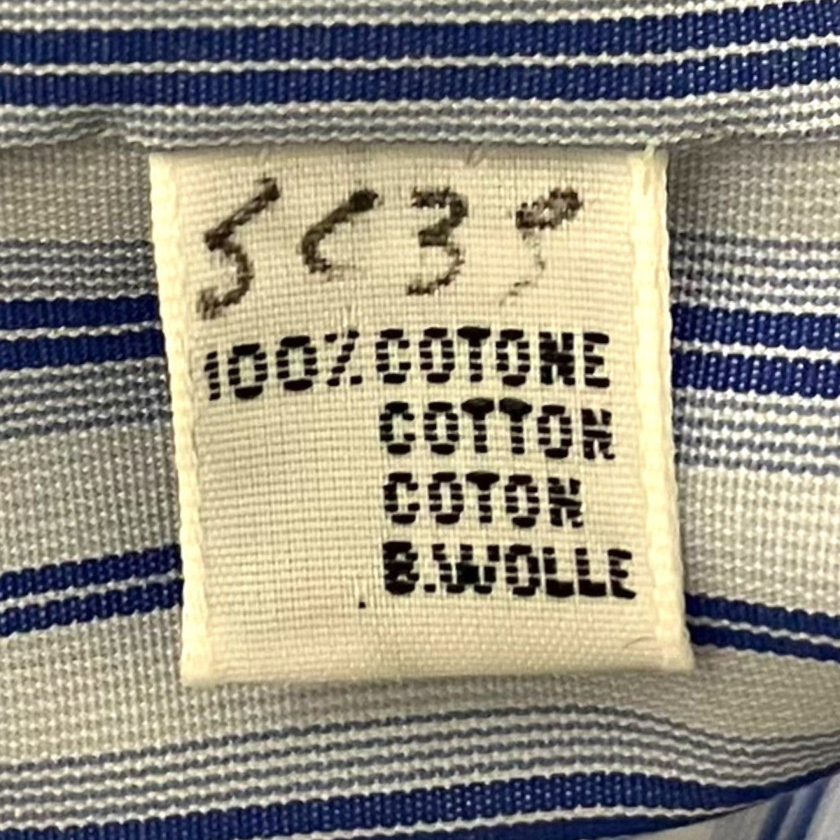 Kiton ストライプシャツ 古着・中古-7枚目のアイテム画像