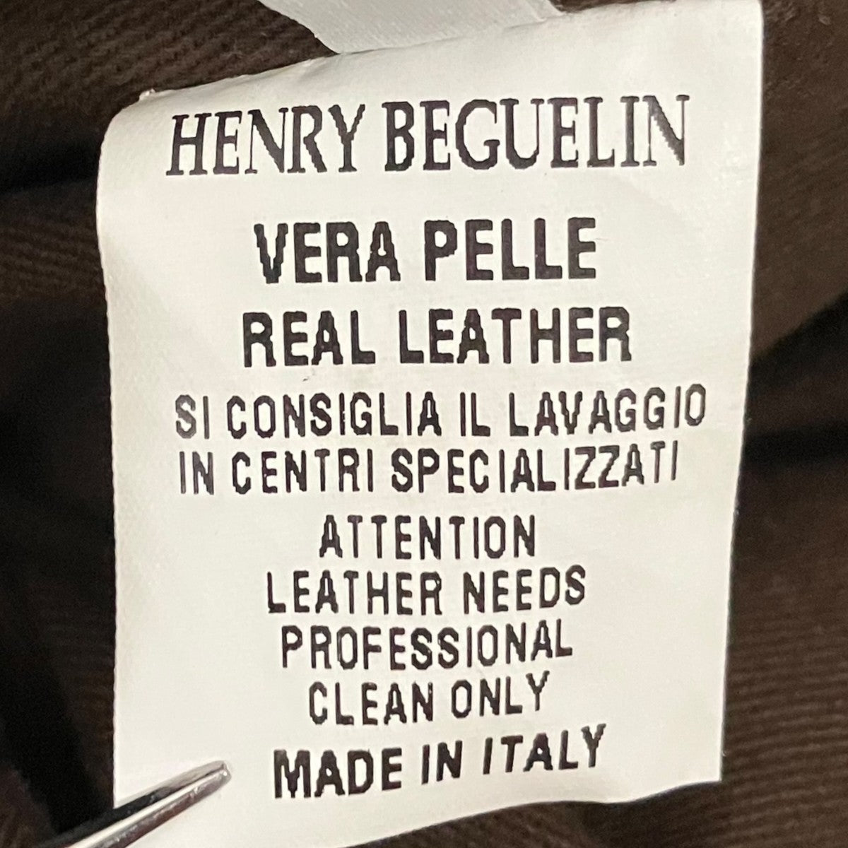 HENRY BEGUELIN レザーテーラードジャケット 古着・中古-7枚目のアイテム画像