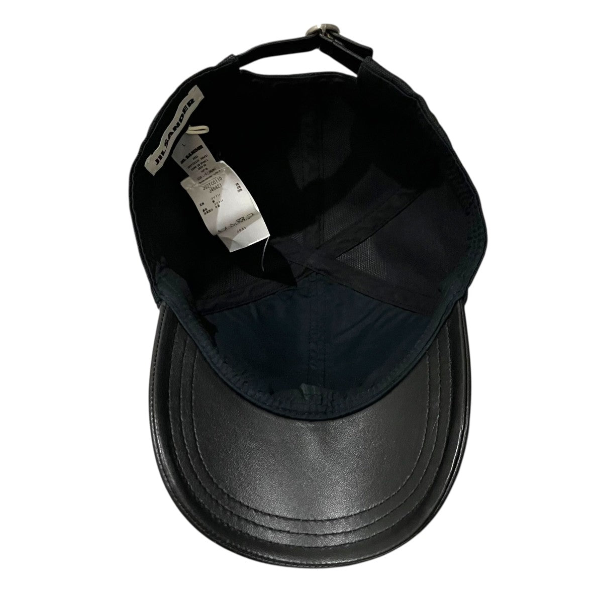 JIL SANDER / ベースボールキャップ JIL SANDER(ジルサンダー) レザー切替ベースボールキャップJ22TC0110