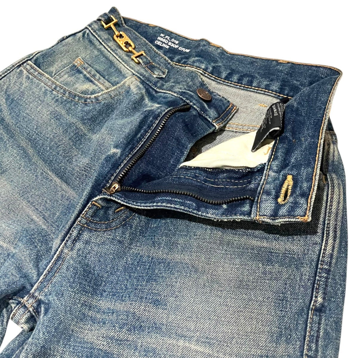CELINE ジェーンフレアデニムパンツ2N860930F 古着・中古-5枚目のアイテム画像