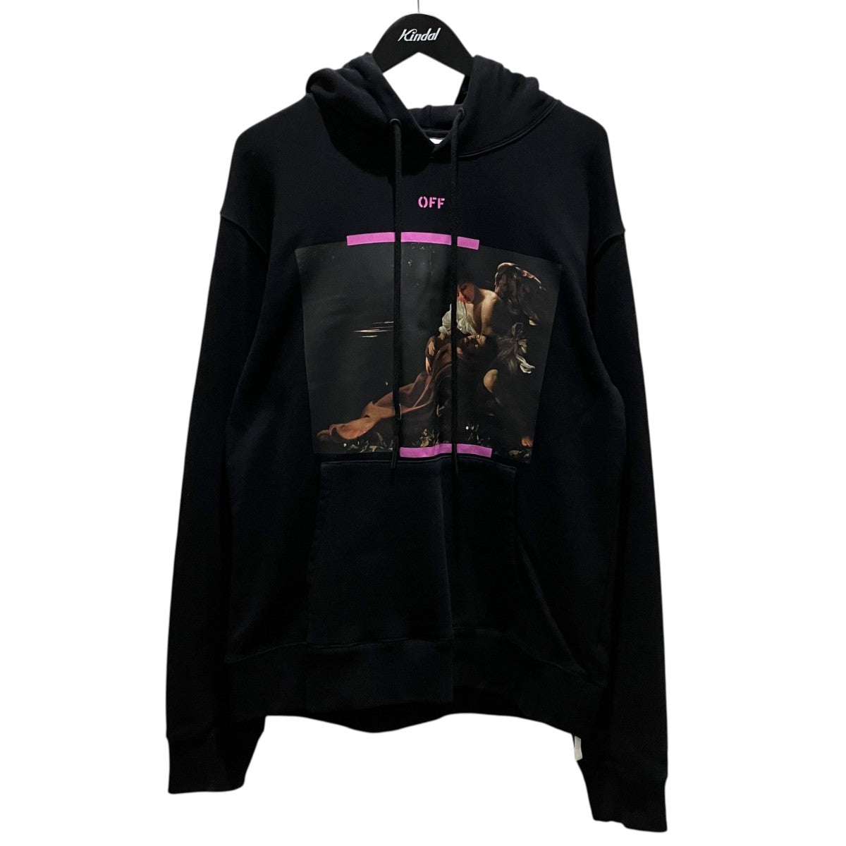 【Caravaggio parka】フロントプリントパーカーOMBB097S23FLE003