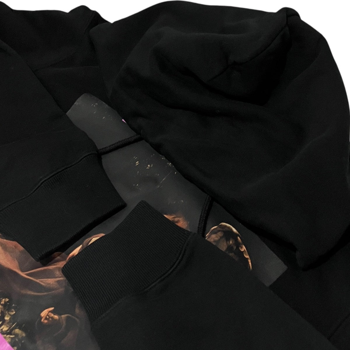 【Caravaggio parka】フロントプリントパーカーOMBB097S23FLE003