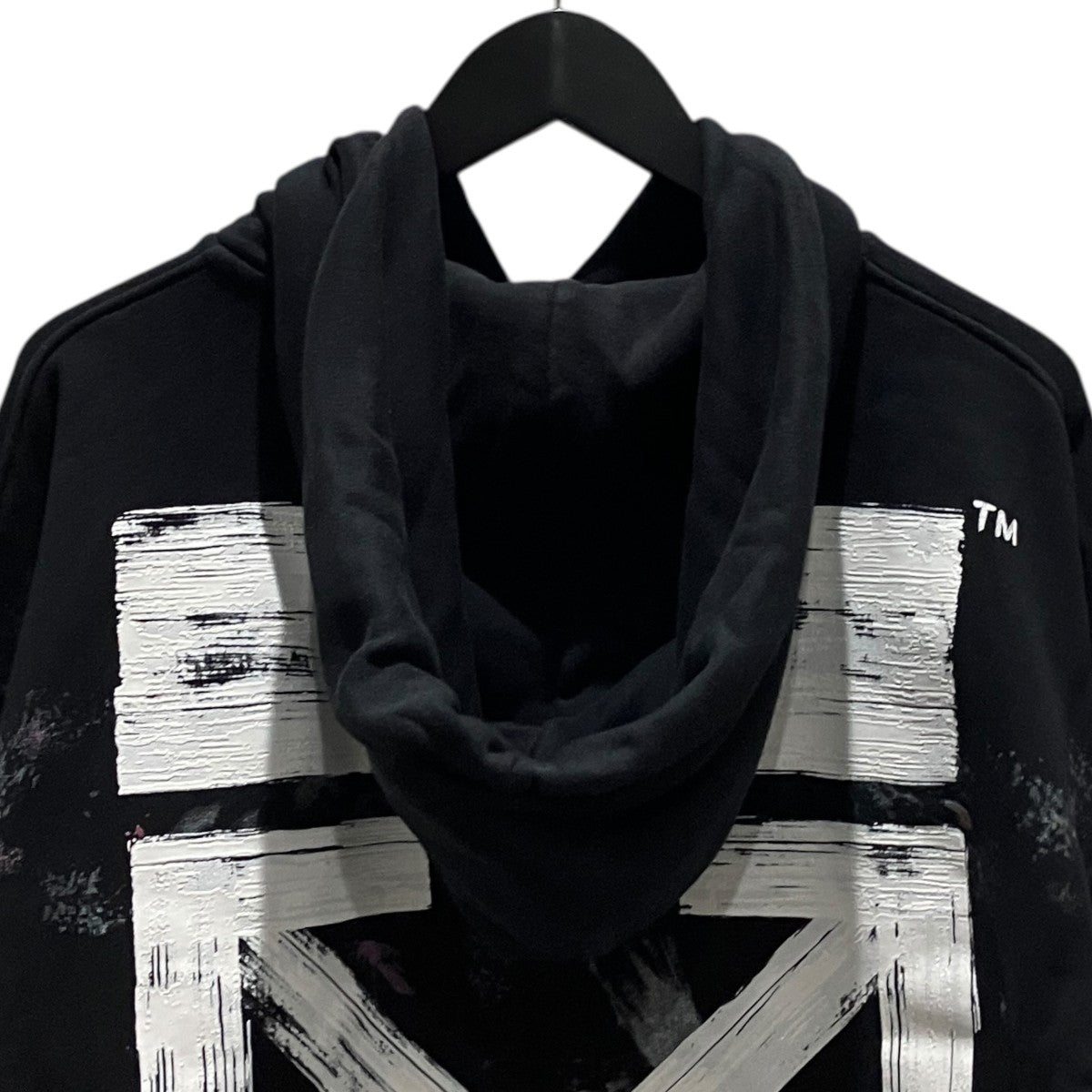 【DIAG GALAXY BRUSHED OVER HOODIE】総柄ペイントパーカーOMBB009F17619030