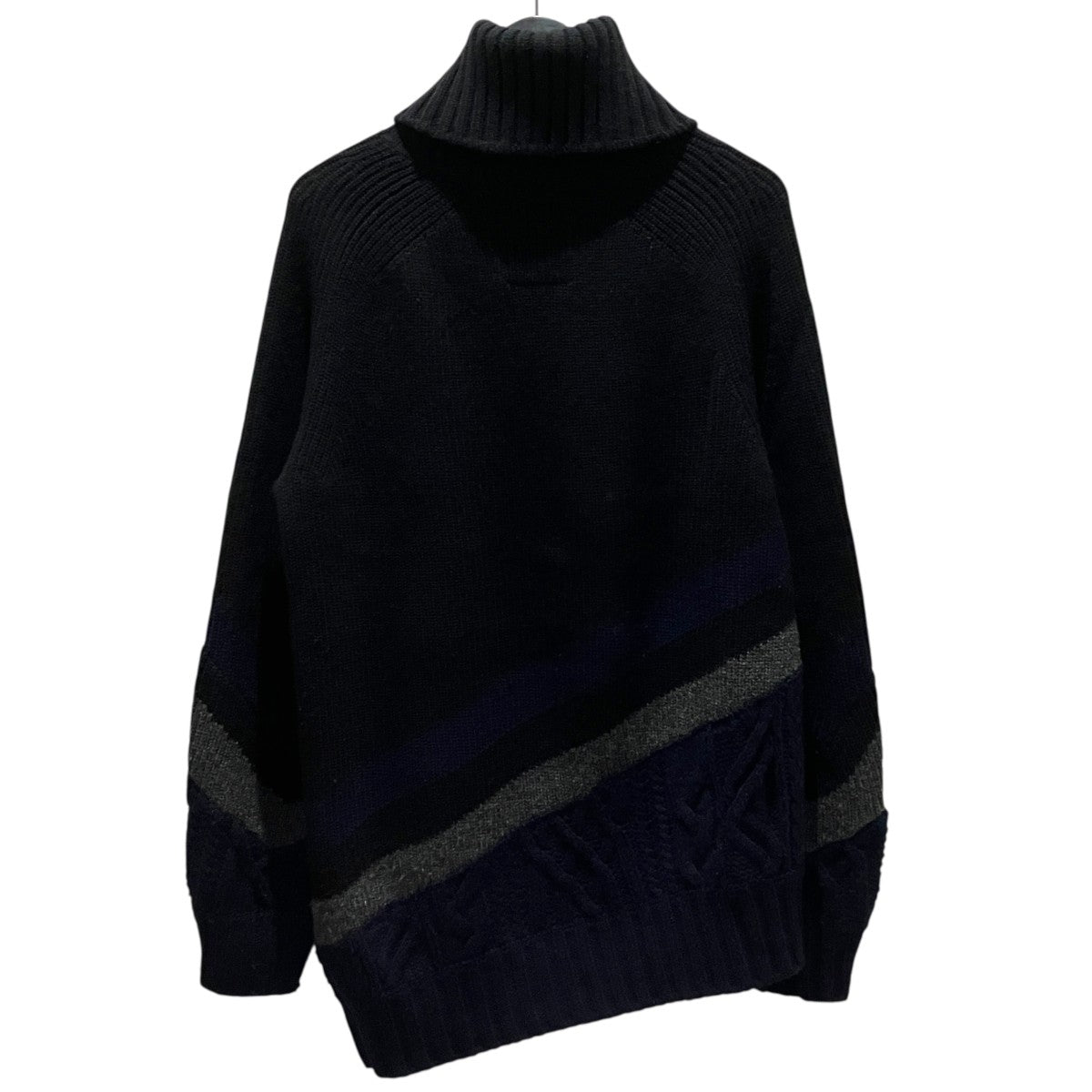 【LAMBSWOOL PULLOVER】アシンメトリーニット19-02123M