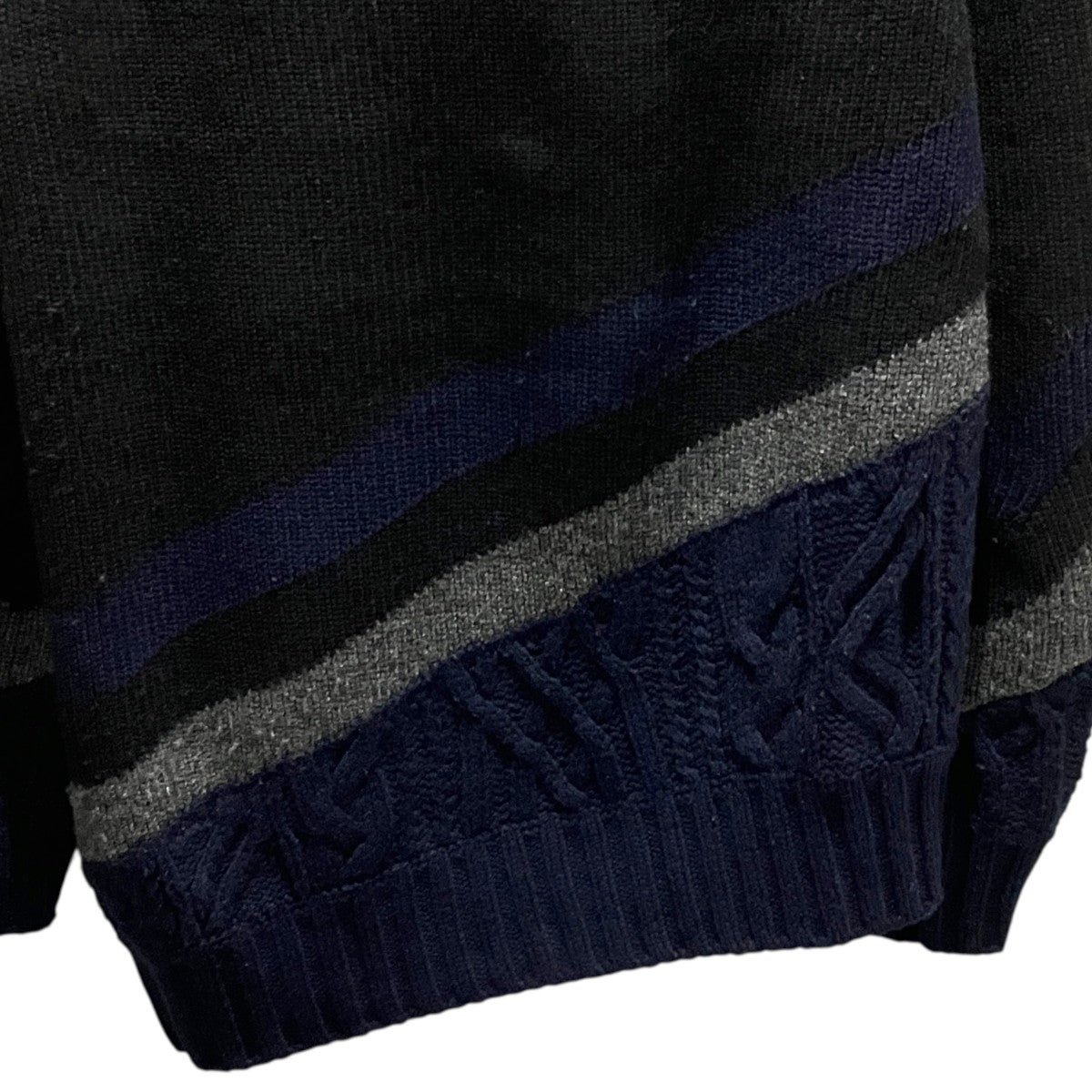 【LAMBSWOOL PULLOVER】アシンメトリーニット19-02123M